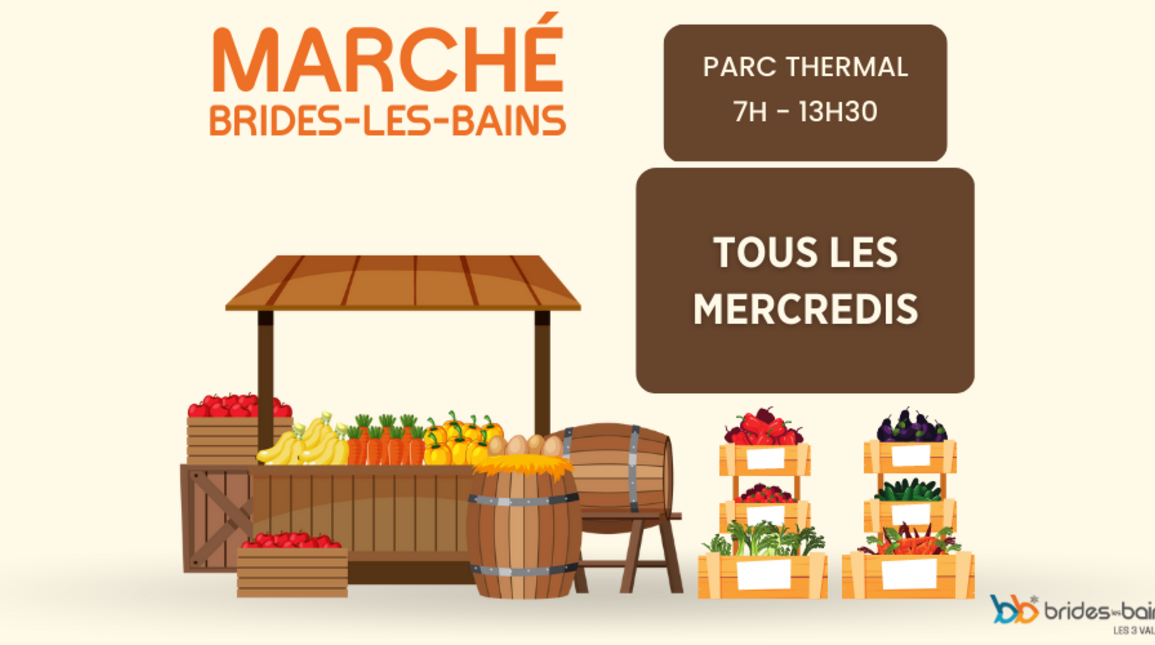 Le marché de Brides-les-Bains